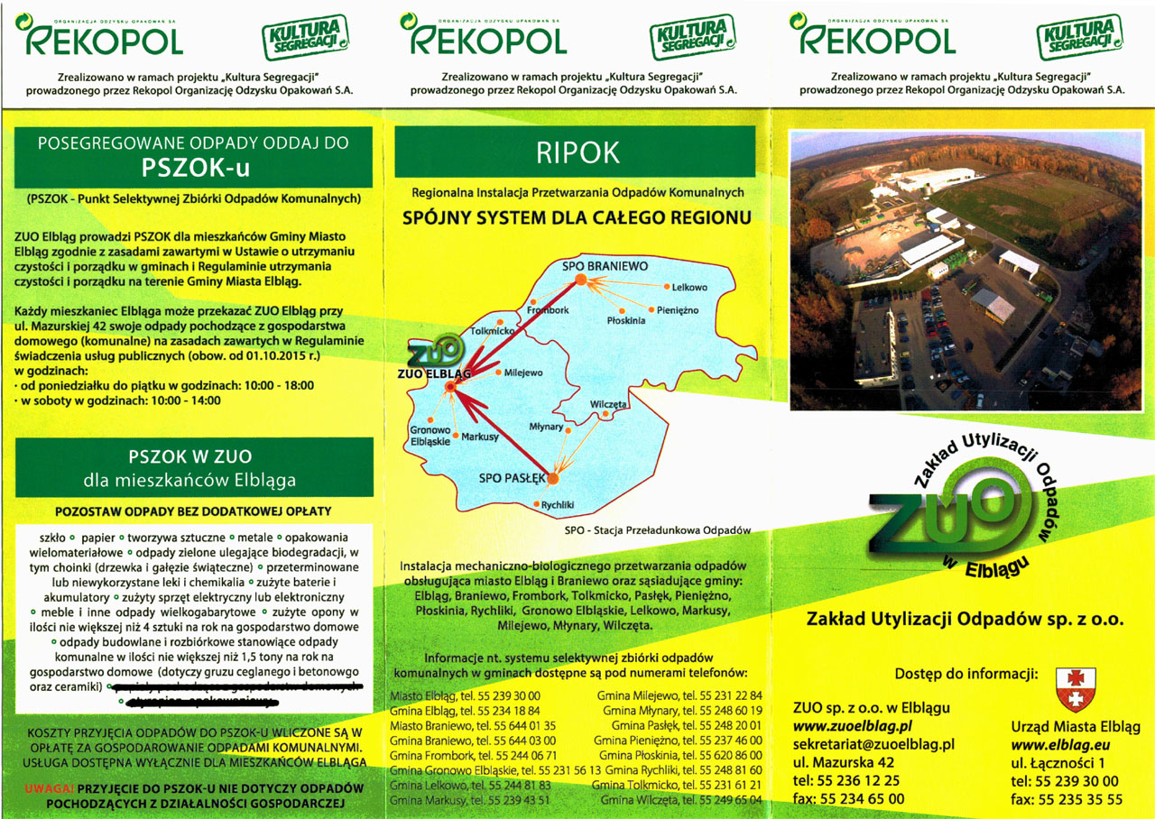 Informacja o segregacji odpadów - strona 1